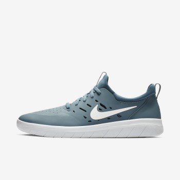 Nike SB Nyjah Free - Férfi Deszkás Cipő - Obszidián/Fehér